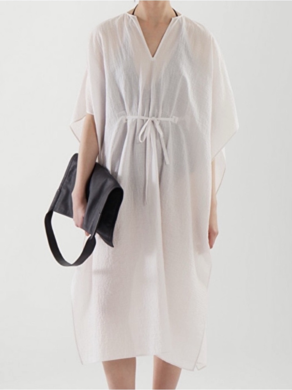 COS Drawstring V-Neck Caftan